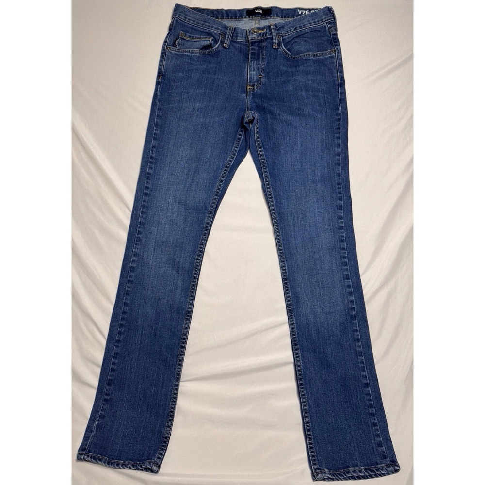 Vans V76 Skinny Jeans Mens 30x32 Medium Wash Skater Off The Wall City